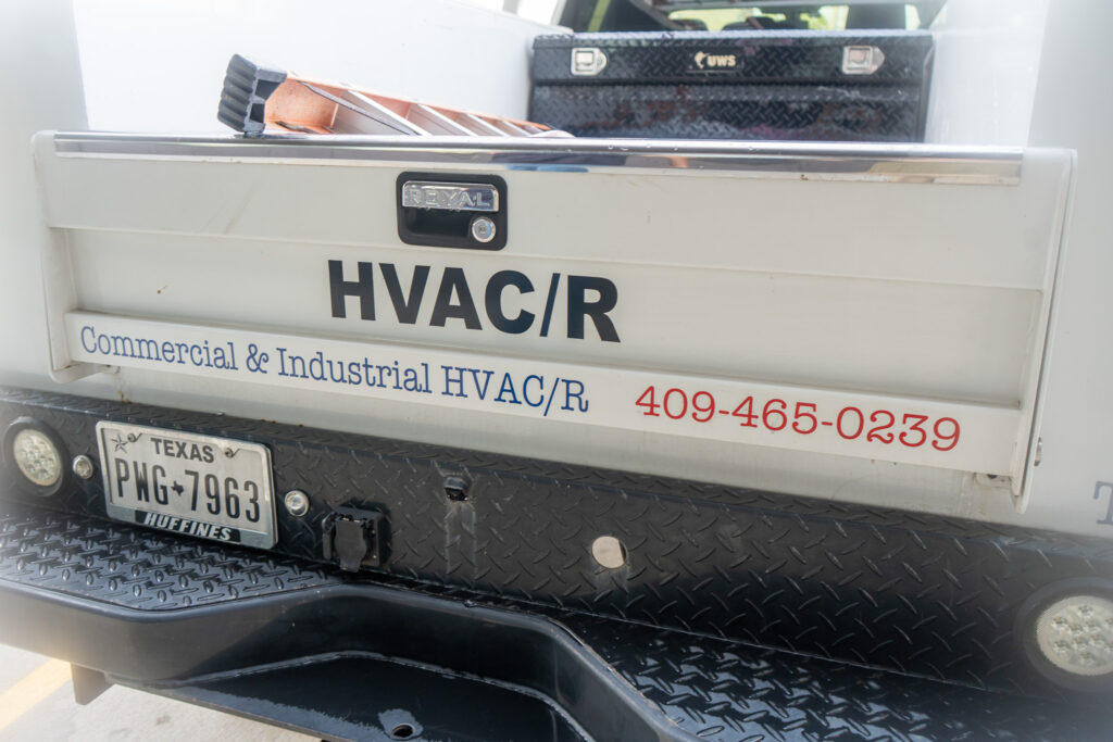 truck for expert hvac/r repair in galveston tx