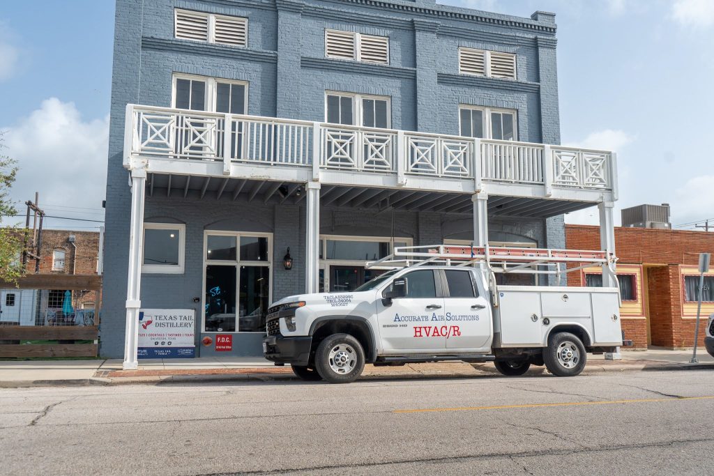 local galveston tx accurate air hvac repair truck